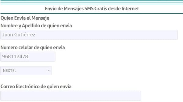 Enviar SMS México