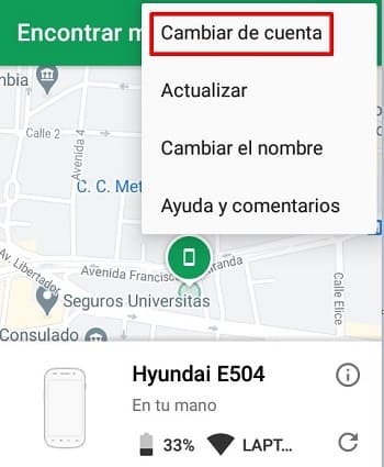 Android Device Manager encontrar persona en mapa