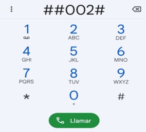 Código para deshabilitar desvíos de llamada en el celular